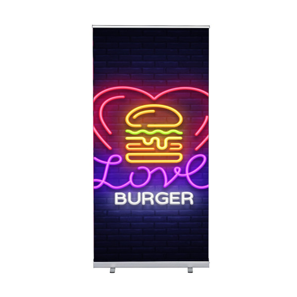 Roll-Banner Plus Alu 120x200cm, silber