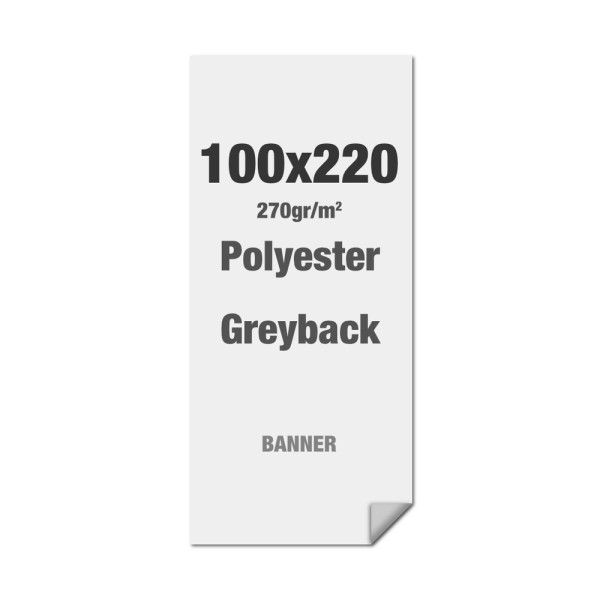 Polyester-Greyback 270g/m2 100x220cm - B1 - nur Druck