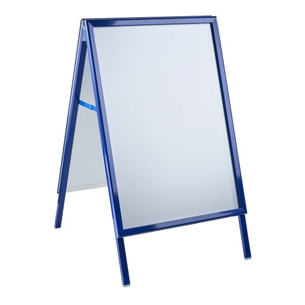 Kundenstopper Premium Aluminium DIN A1 BLAU