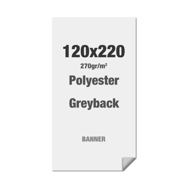 Polyester Greyback 270g/m² 120x220 cm - B1 - pouze tisk