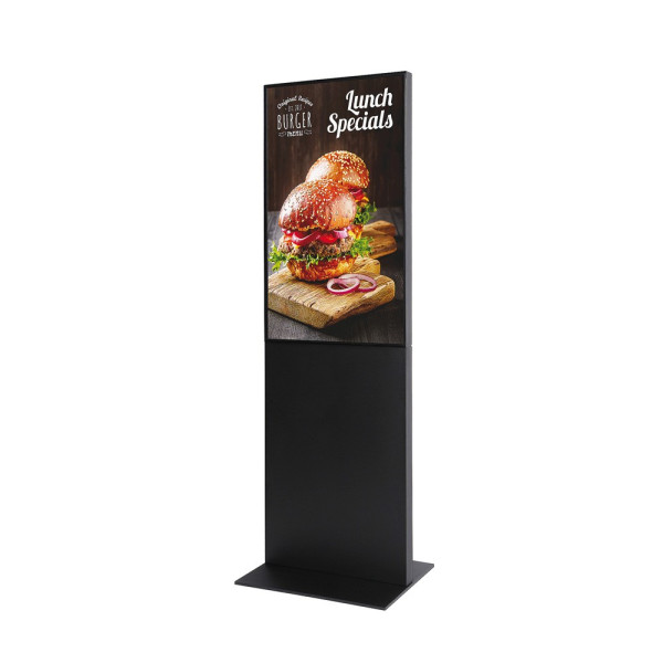 Digitale Infostele Smart Line inkl. 43&quot; Monitor (schwarz oder weiß)
