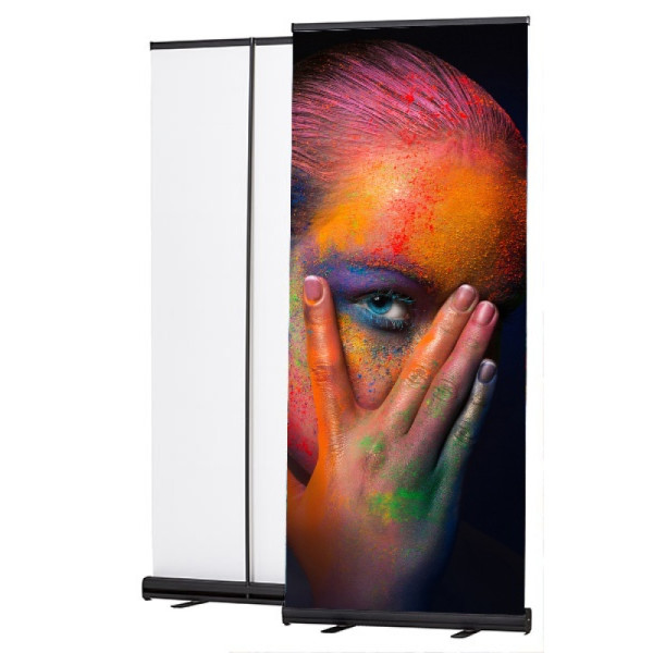 Roll-Banner Challenger Black 100x200cm, černý