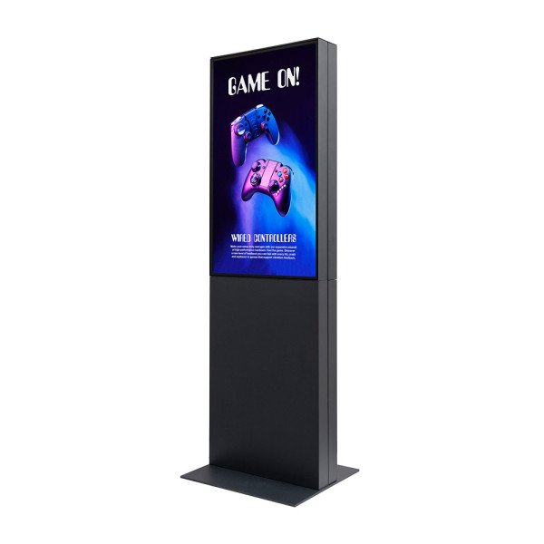 Smart Line Digitale Infostele Doppelseitig inkl. 43&quot; Samsung-Bildschirm schwarz od. weiß