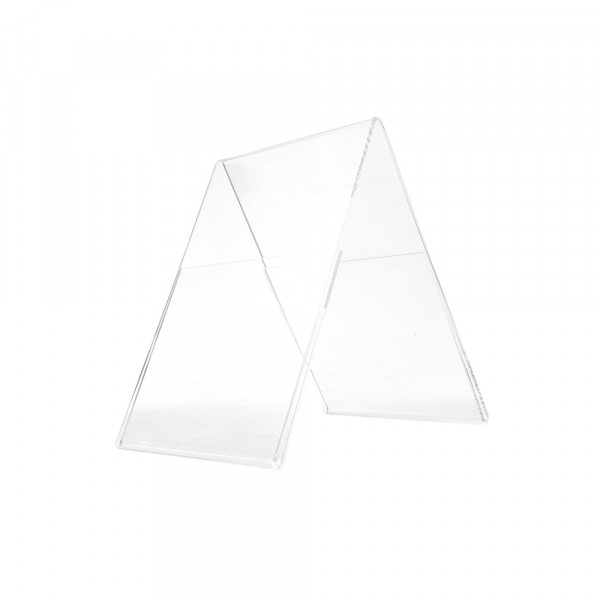 Plexiglas® Aufsteller Dachform - DIN A6 Hochformat