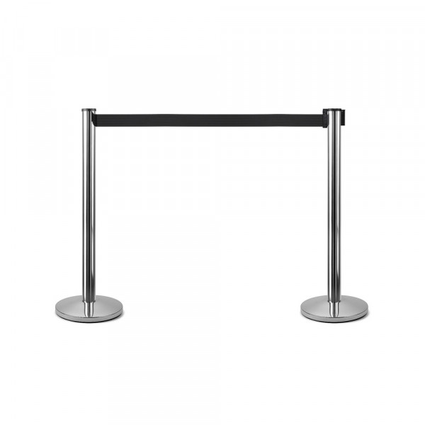 Absperrständer chrom mit Gurtband 260cm