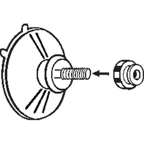 Saugnapf mit Gewinde und Mutter