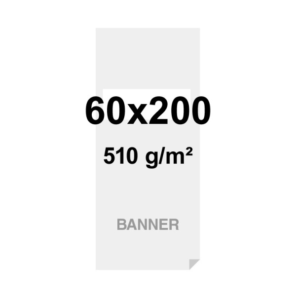 Symbio Banner 510g/m² Matte Oberfläche 60x200cm - nur Druck