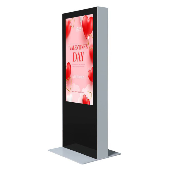 Digitale Infostele Doppelseitig für 65&quot; Samsung Monitor