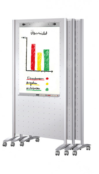 Präsentationswand Basiselement auf Rollen