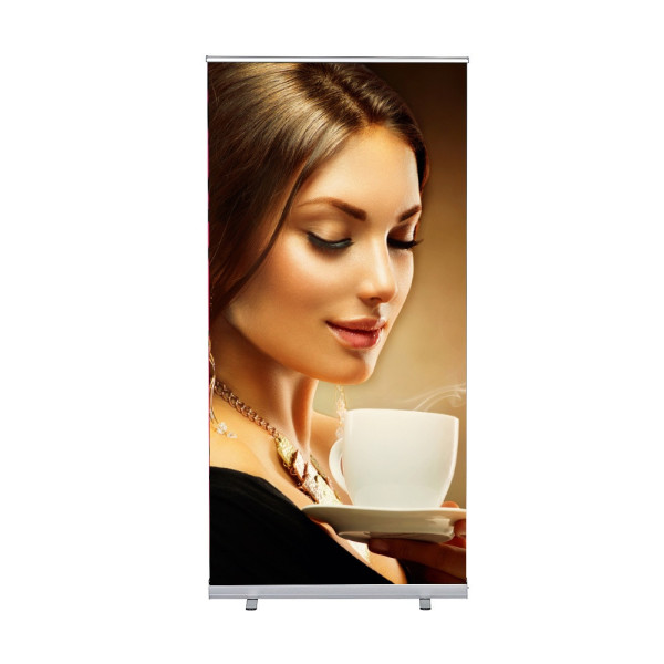 Roll-Banner Plus Alu 100x200cm, silber