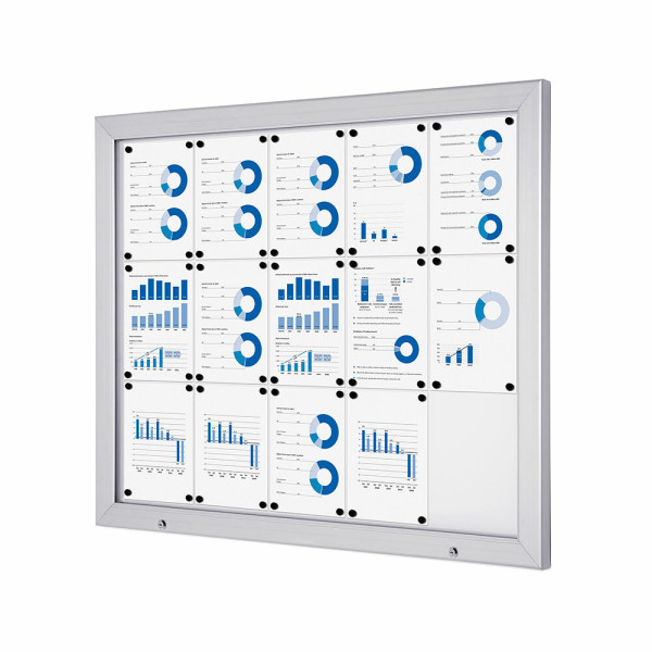 abschließbarer Schaukasten Outdoor ALPHA SCA 15x DIN A4
