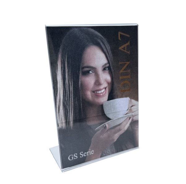 Stolní stojan ve tvaru L, šikmý, DIN A7