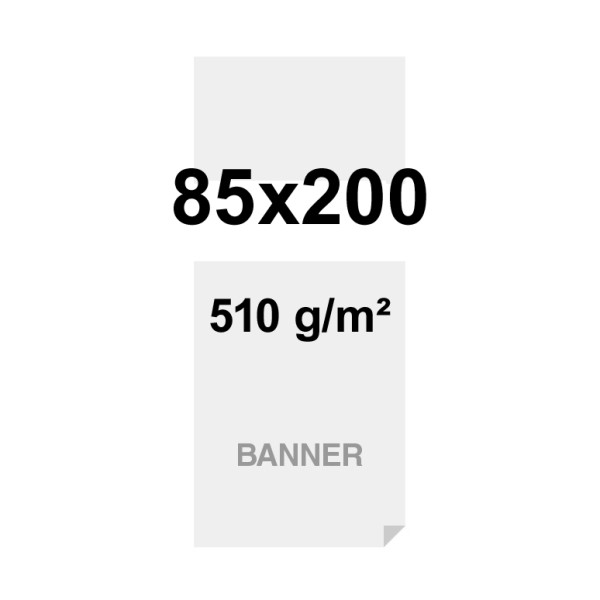 Symbio Banner 510g/m² Matte Oberfläche 85x200cm - nur Druck