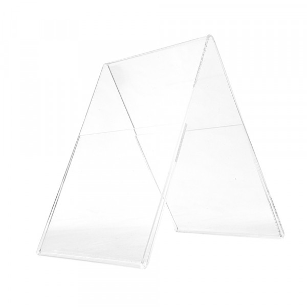 Plexiglas® Aufsteller Dachform - DIN A4 Hochformat