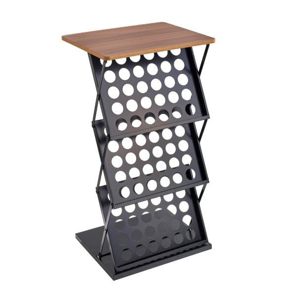 ZIPPER Table Skládací stolní stojan na brožury (6x DIN A4) + taška