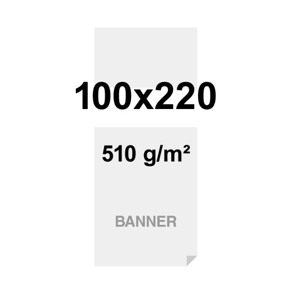 Symbio Banner 510g/m² Matte Oberfläche 100x220cm - nur Druck