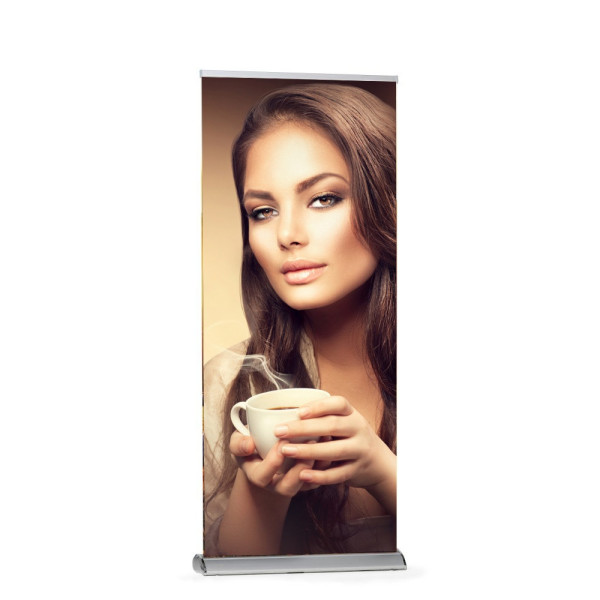 Roll-Banner Premium 150x160-220cm, silber