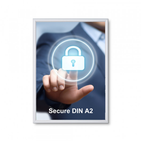 Klapprahmen Security 20mm DIN A2 Sicherheitsprofil