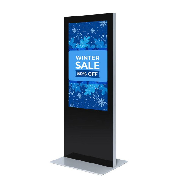 Digitale Infostele Slim für 55&quot; Samsung-Bildschirm und Touchfolie