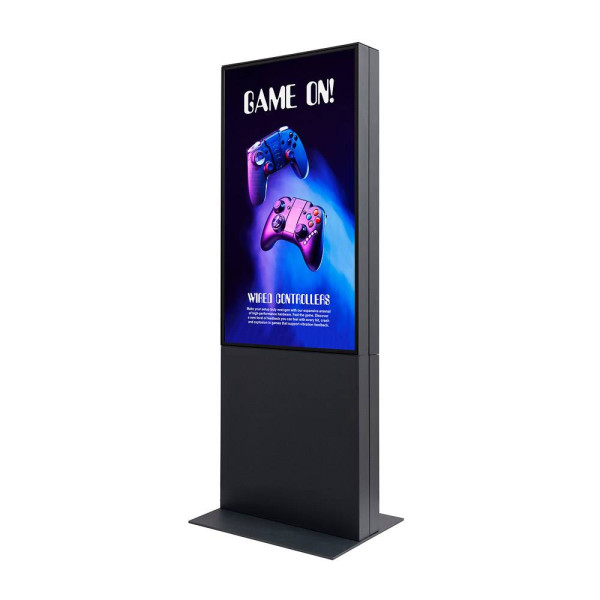 Smart Line Digitale Infostele Doppelseitig inkl. 50&quot; Samsung-Bildschirm schwarz od. weiß