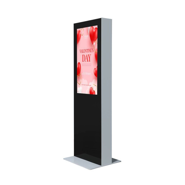 Digitale Infostele Doppelseitig für 43&quot; Samsung Monitor
