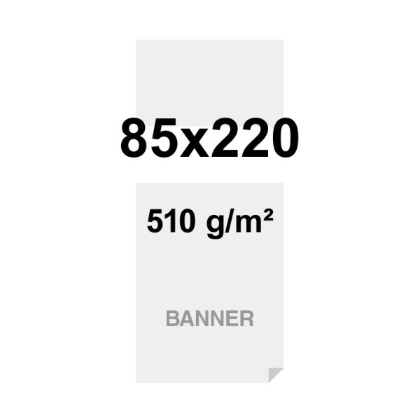 Symbio Banner 510g/m² Matte Oberfläche 85x220cm - nur Druck