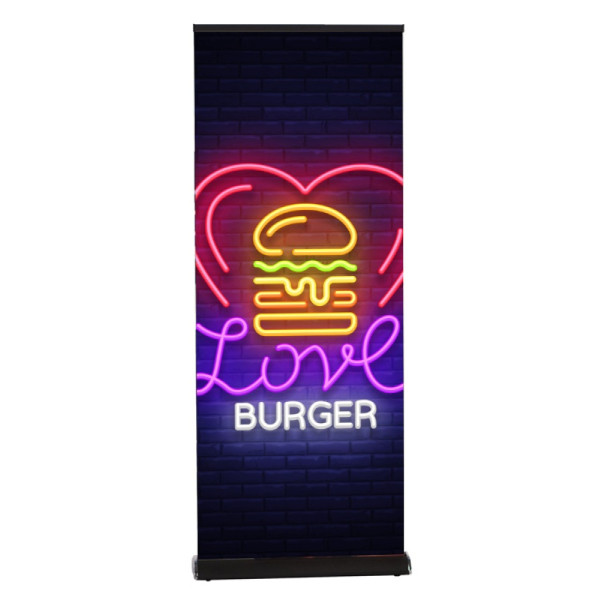 Roll-Banner Premium 100x160-220cm, schwarz
