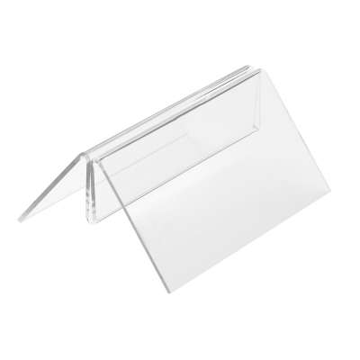 BELLE VOUS Menükartenhalter Set – 10x Transparente A4-Hüllen Mit Schwarzer Faltmappe