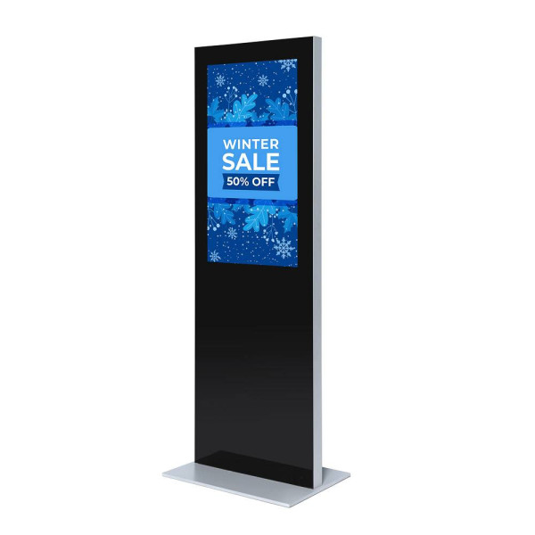 Digitale Infostele Slim für 43&quot; Samsung-Bildschirm und Touchfolie